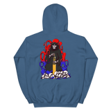 Red and Blue 105mm Reaper Unisex Hoodie