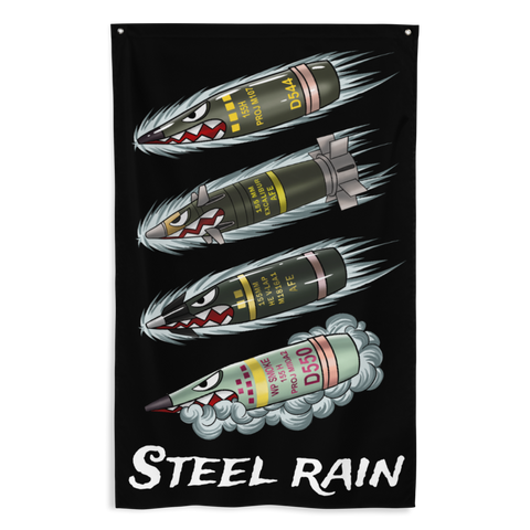 155mm Steel Rain Flag
