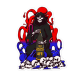 Red Over Blue Artillery Reaper Sticker