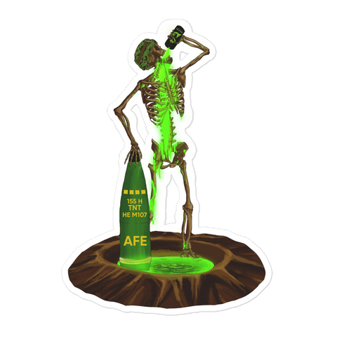 Skeleton Energy Drink Sticker