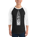 King Of Battle 3/4 sleeve raglan shirt