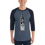 King Of Battle 3/4 sleeve raglan shirt