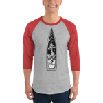 King Of Battle 3/4 sleeve raglan shirt