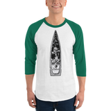 King Of Battle 3/4 sleeve raglan shirt