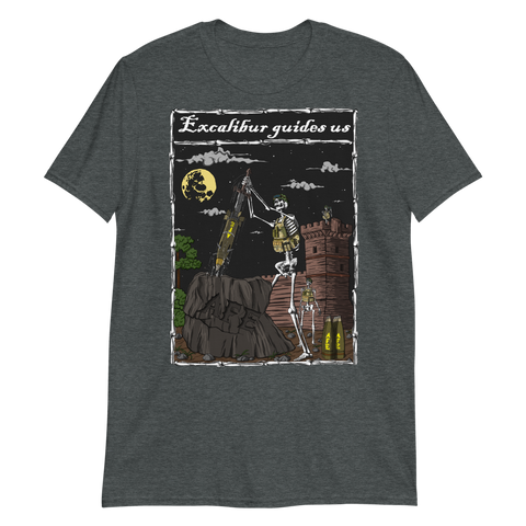 Excalibur Guides Us 'Round On Back' Short-Sleeve Unisex T-Shirt