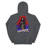 RED AND BLUE 155MM REAPER UNISEX HOODIE