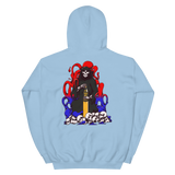 Red and Blue 105mm Reaper Unisex Hoodie