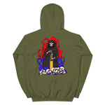 Red and Blue 105mm Reaper Unisex Hoodie