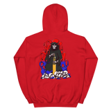 Red and Blue 105mm Reaper Unisex Hoodie