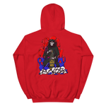 RED AND BLUE 155MM REAPER UNISEX HOODIE