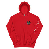 RED AND BLUE 155MM REAPER UNISEX HOODIE