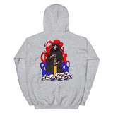 Red and Blue 105mm Reaper Unisex Hoodie