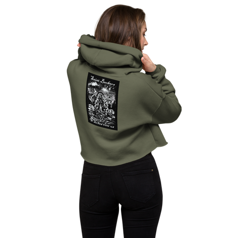 St Barbara Crop Hoodie